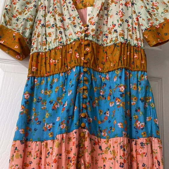 Anthropologie Cotton Maxi Dress Sz XS - Picture 4 of 5